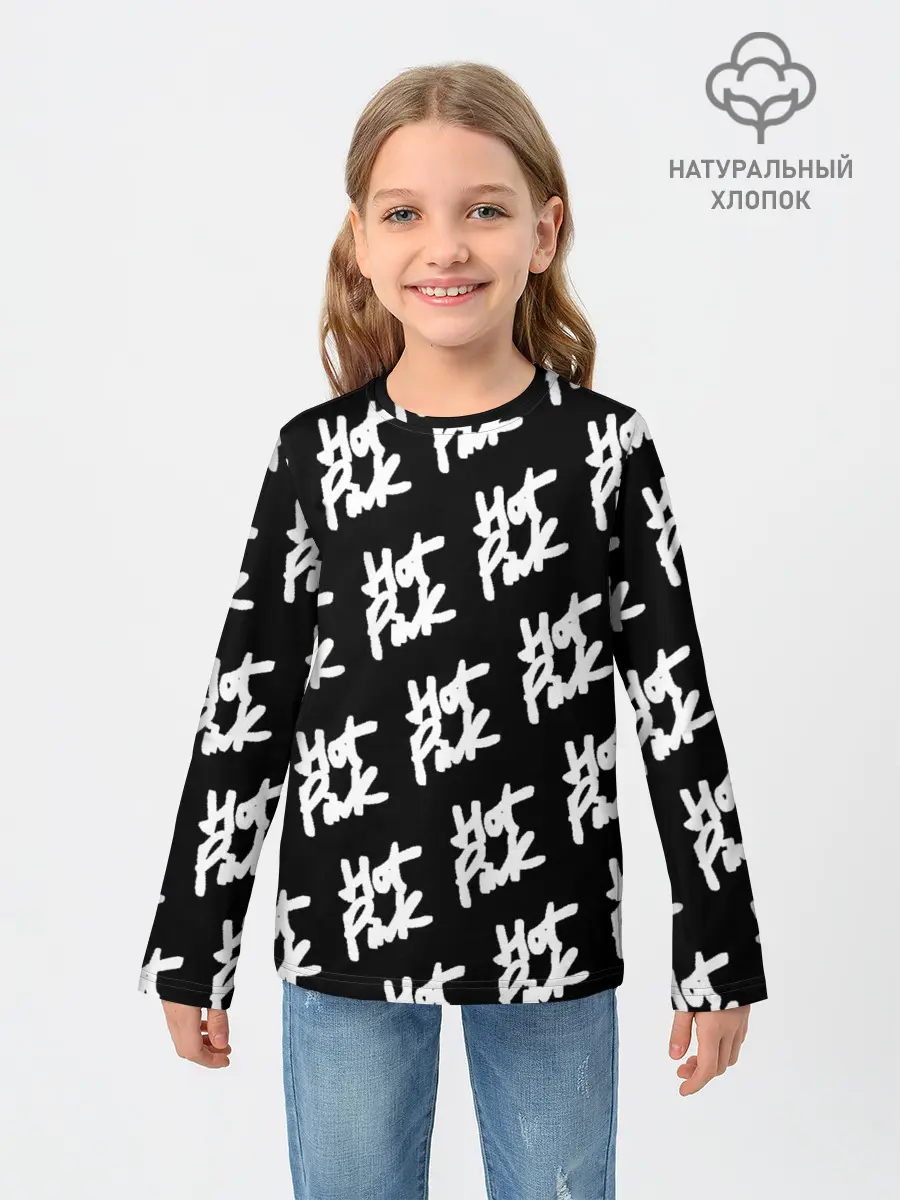 Детский лонгслив / HOT PINK