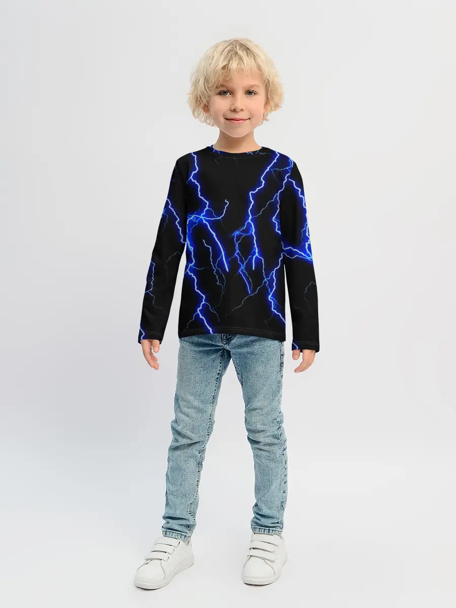 Детский лонгслив / МОЛНИИ