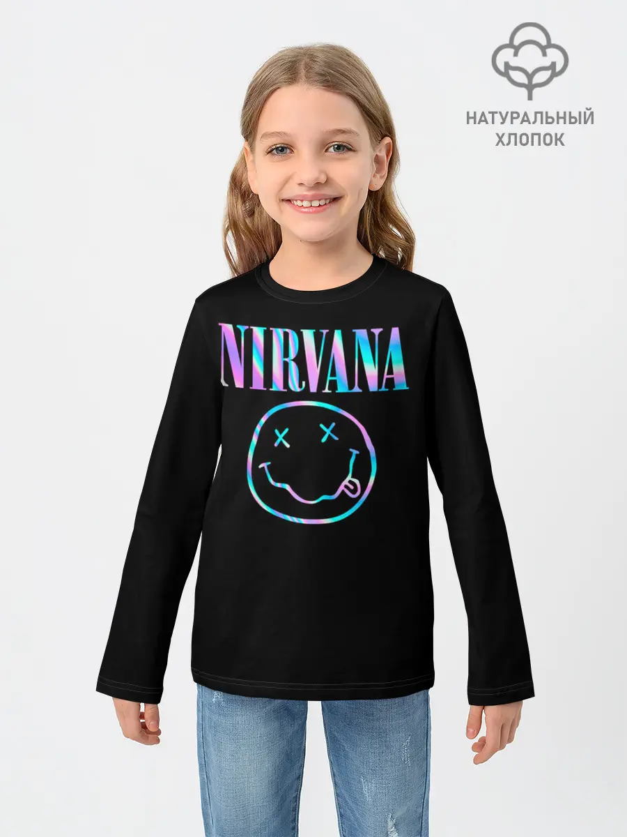 Детский лонгслив / Nirvana