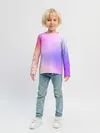 Детский лонгслив / светлый градиент розовый мода