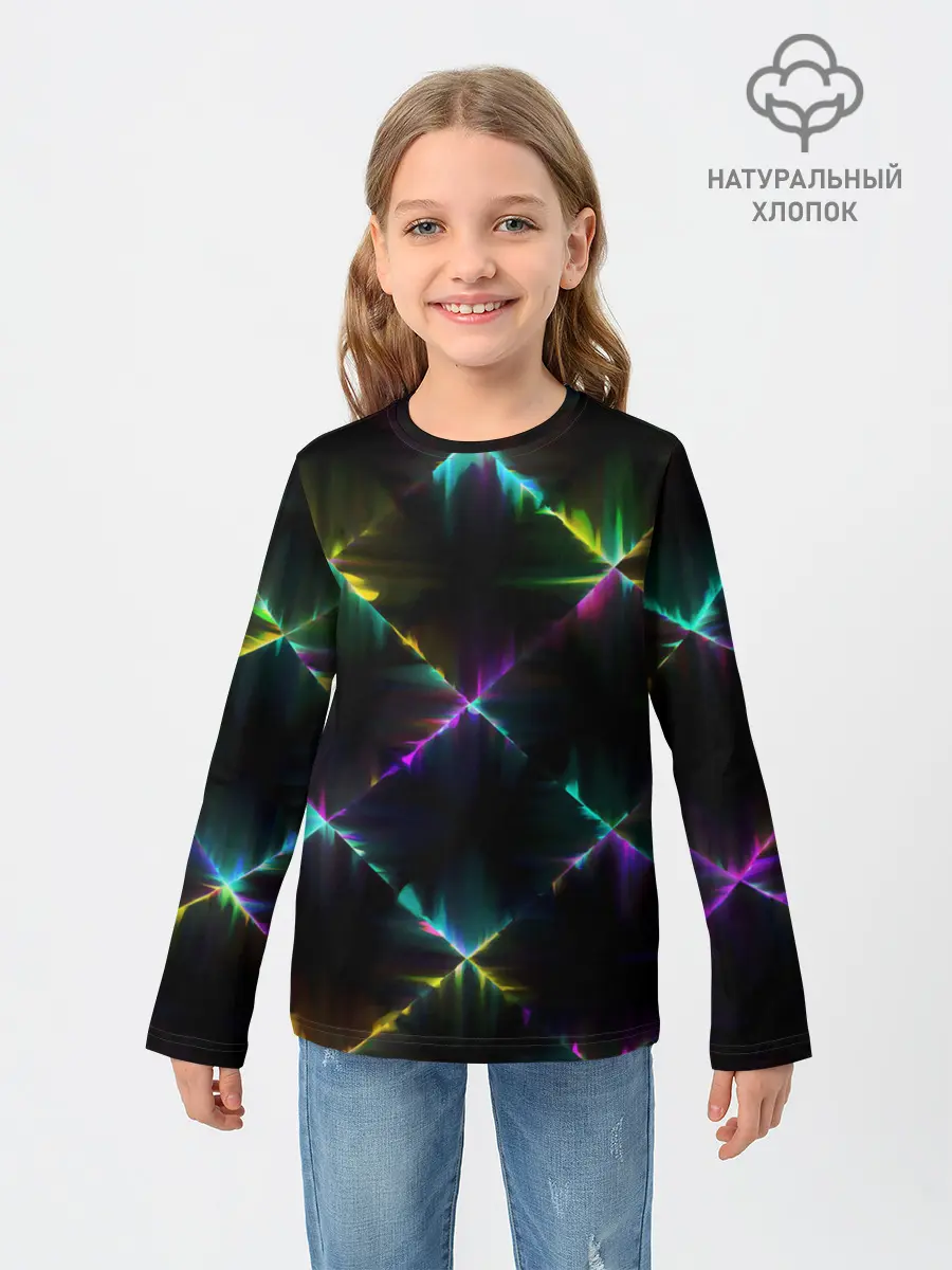 Детский лонгслив / НЕОНОВАЯ ТЕКСТУРА