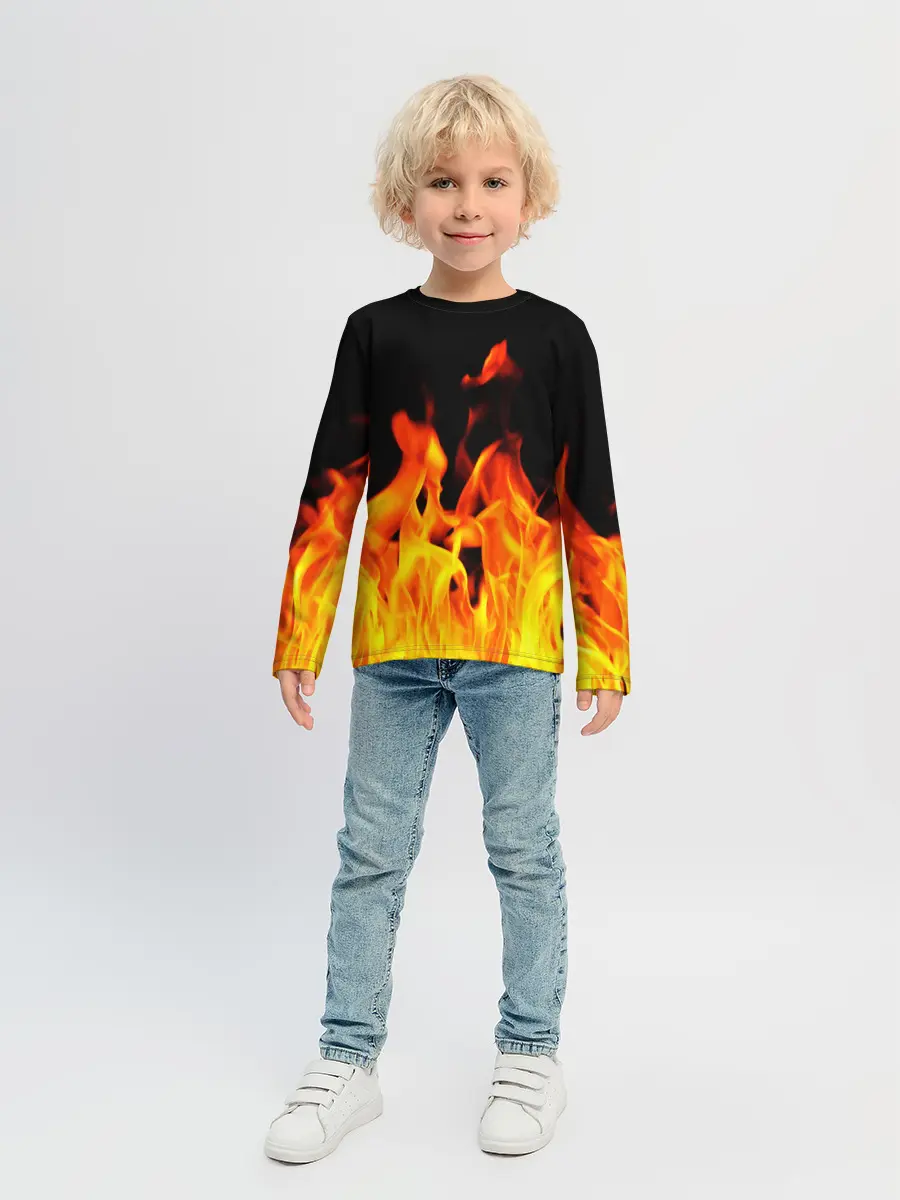 Детский лонгслив / ОГНЕННЫЙ