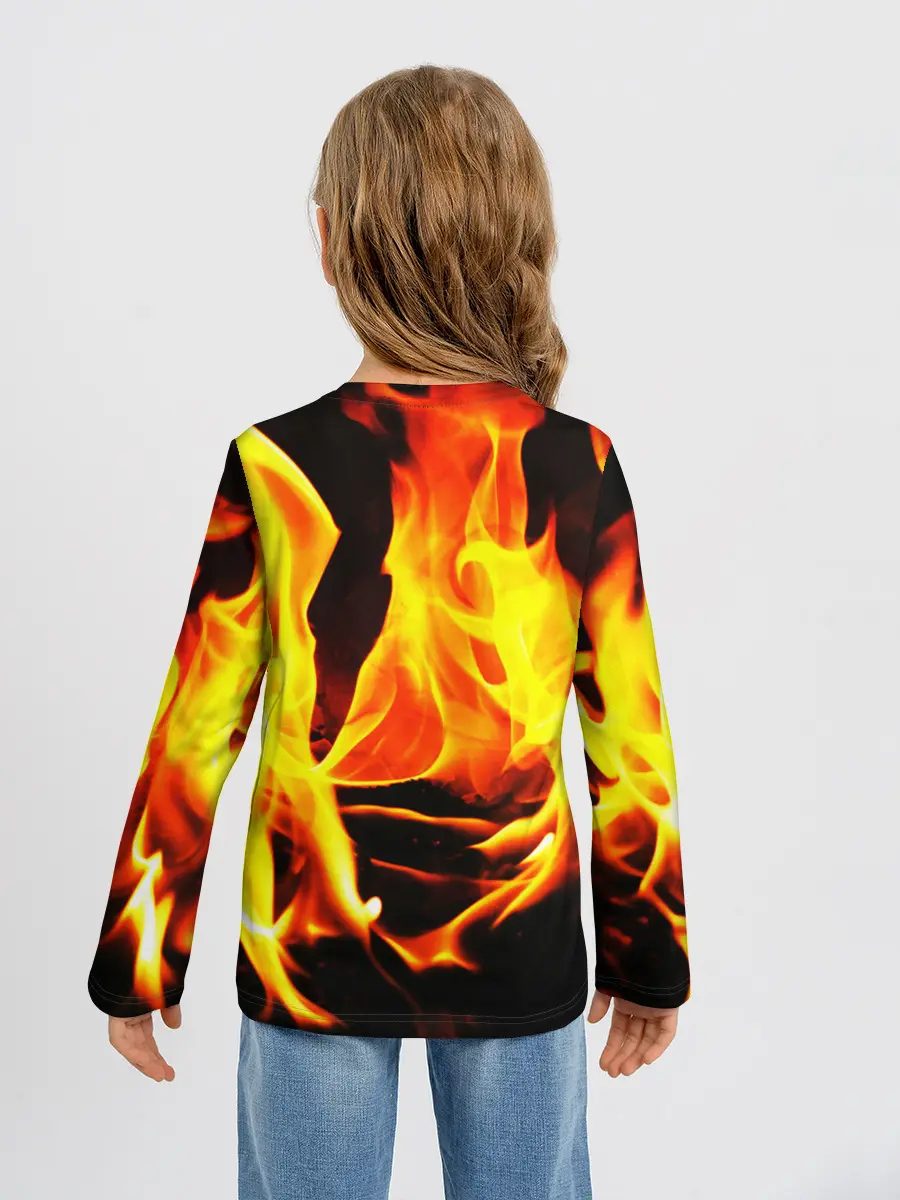 Детский лонгслив / В ОГНЕ