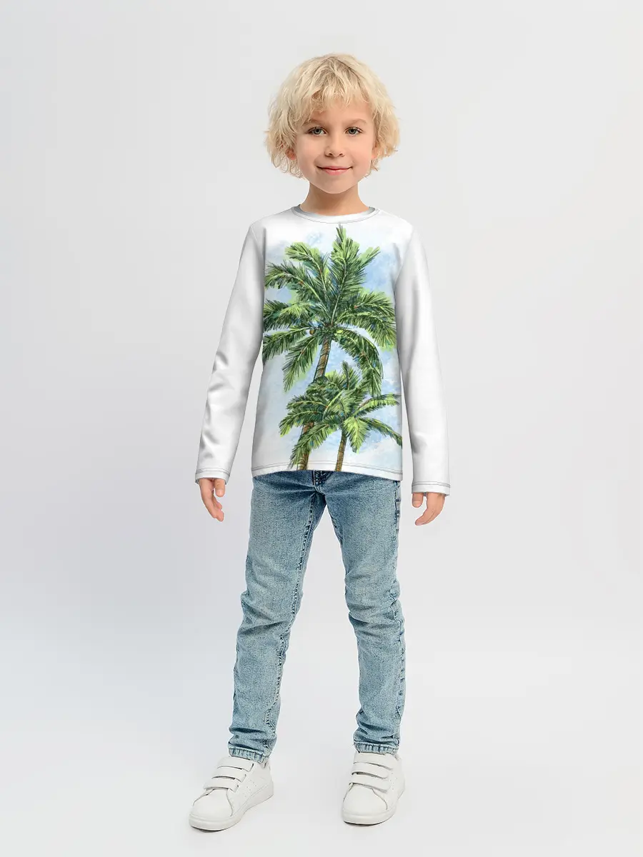 Детский лонгслив / Пальмы над головой