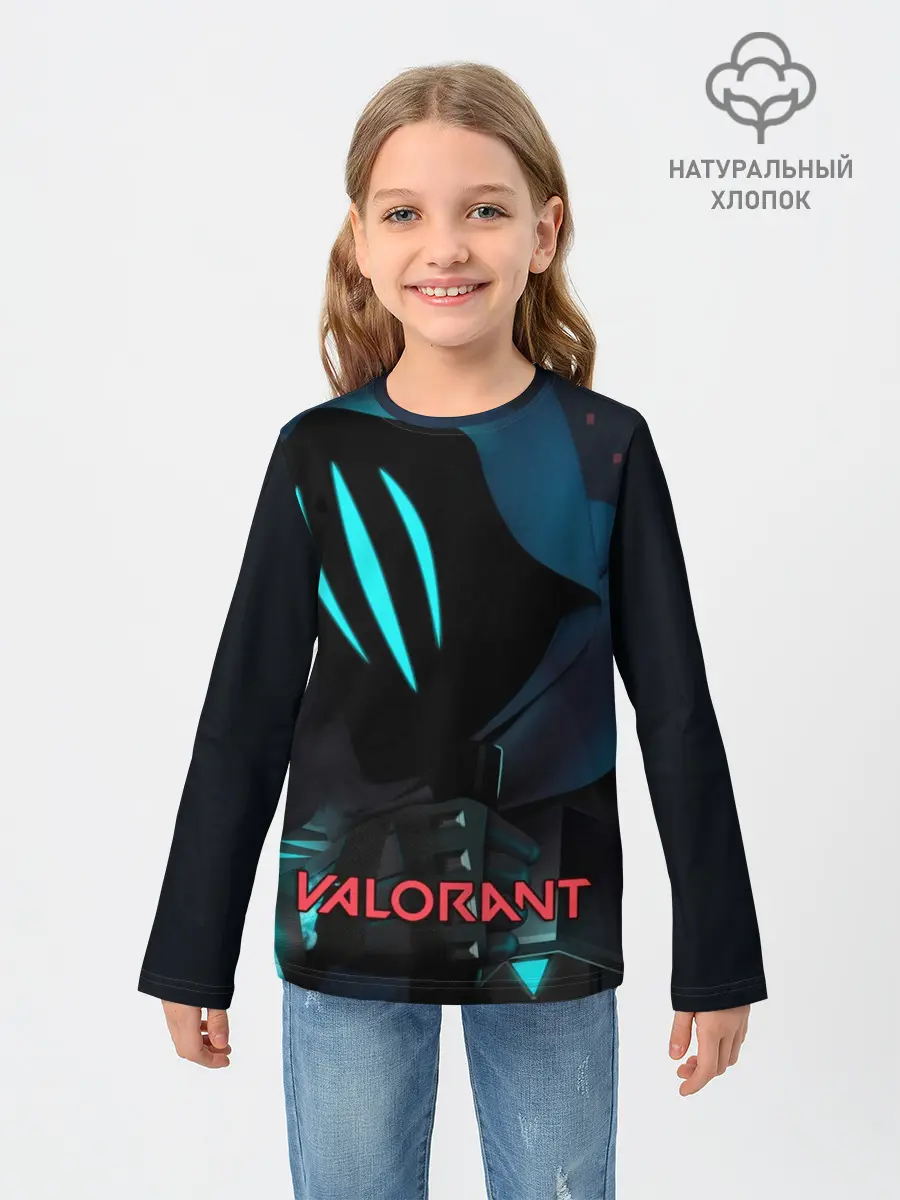 Детский лонгслив / VALORANT OMEN