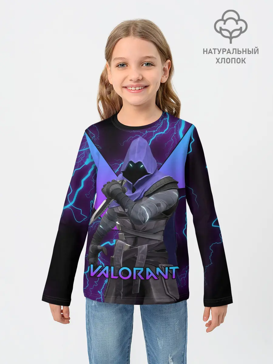 Детский лонгслив / VALORANT OMEN