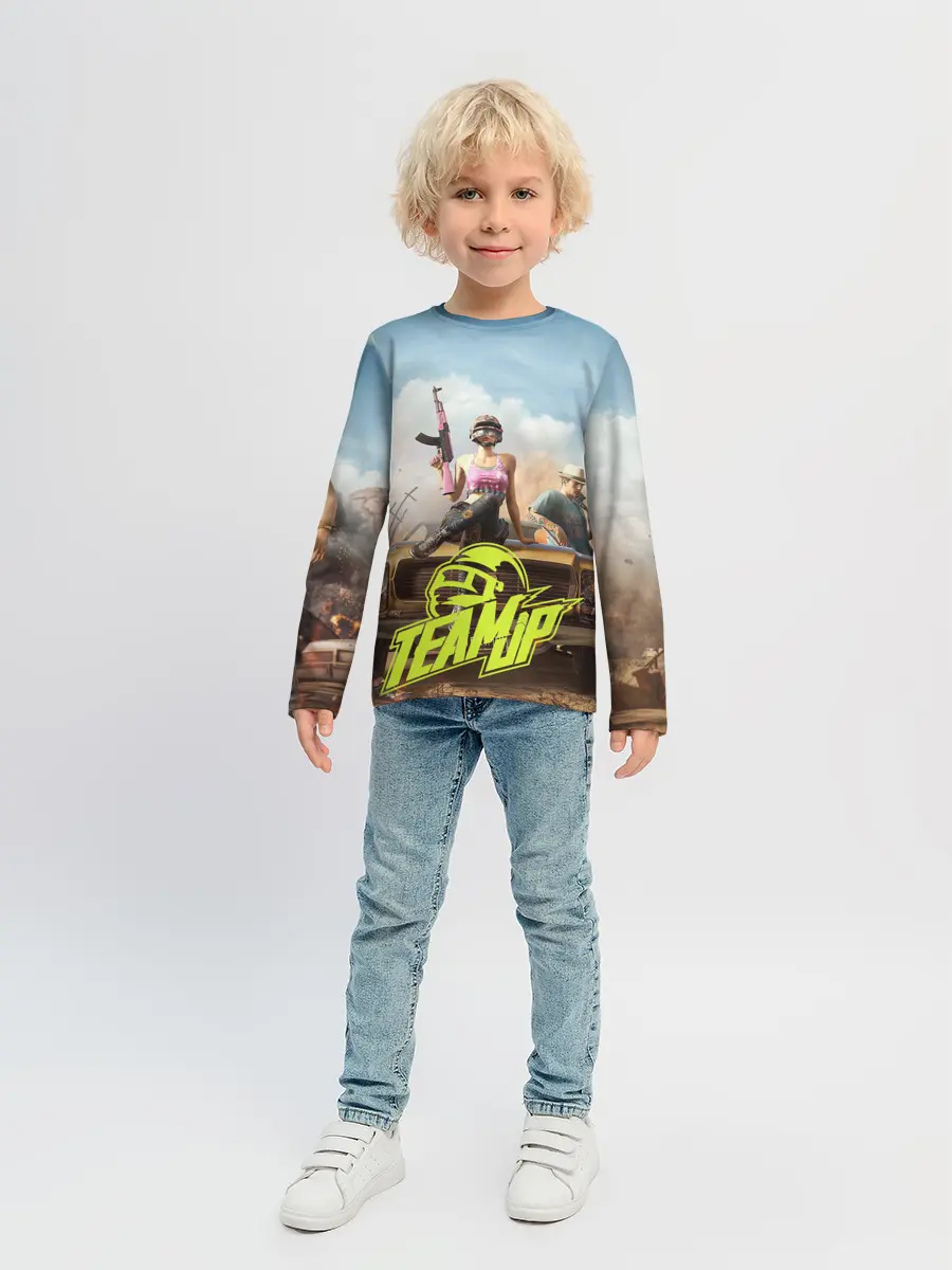 Детский лонгслив / PUBG team up