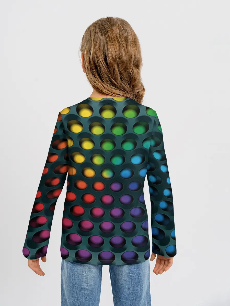 Детский лонгслив / 3Д спектр