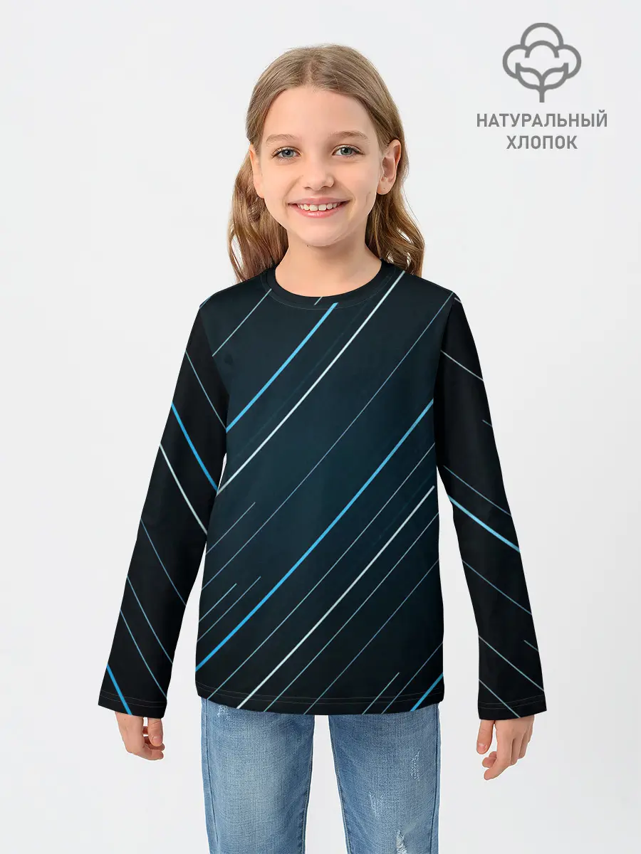 Детский лонгслив / Абстракция