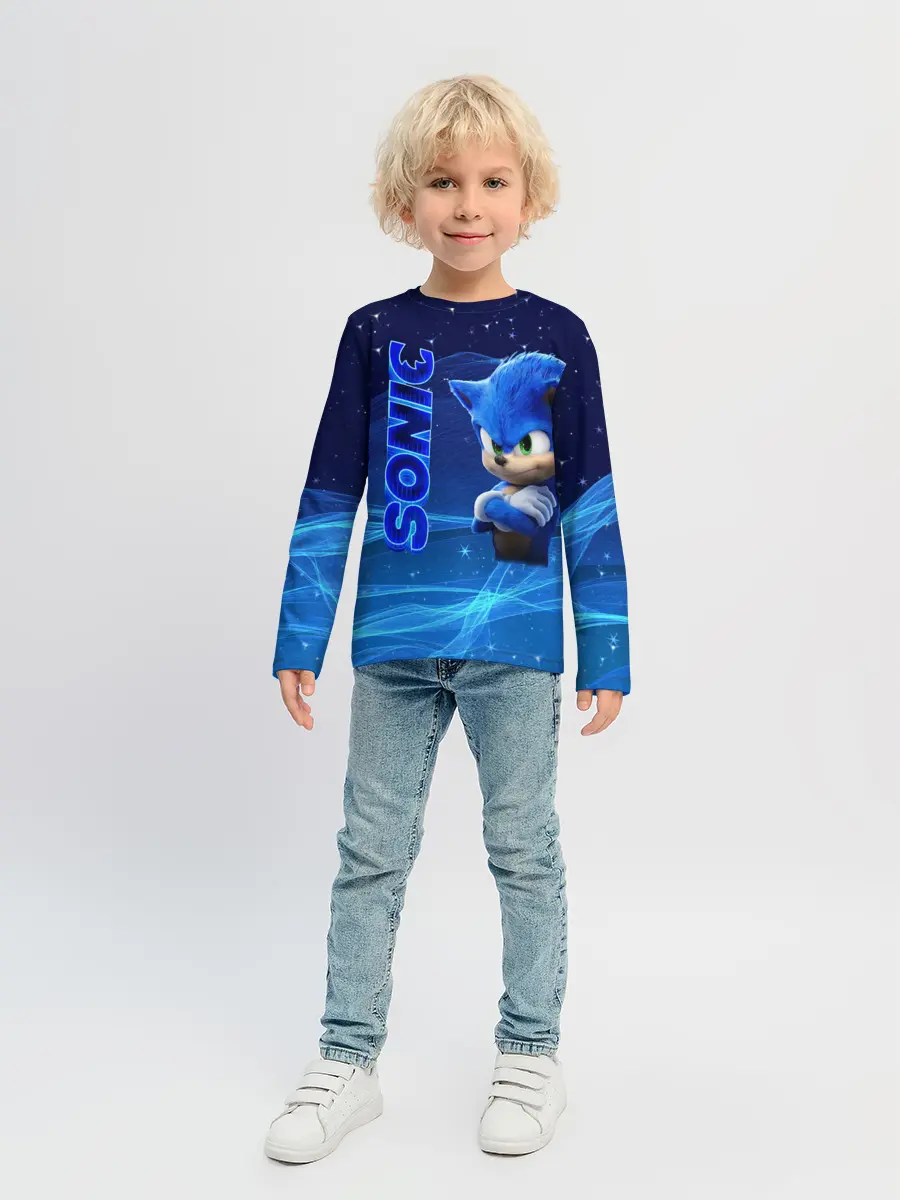 Детский лонгслив / соник