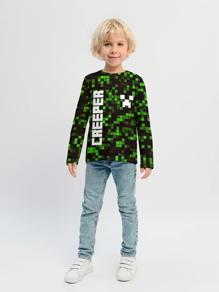 Детский лонгслив / MINECRAFT CREEPER