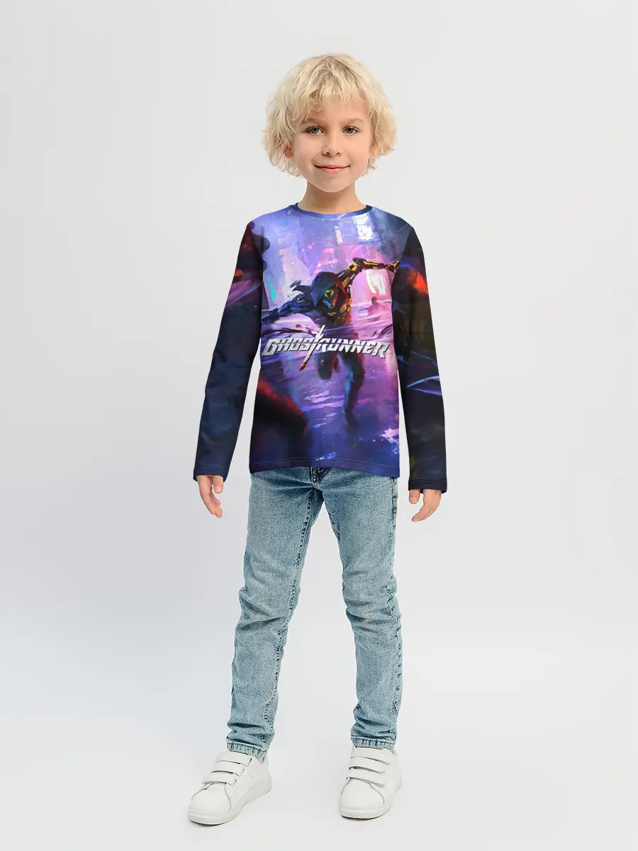 Детский лонгслив / Ghostrunner