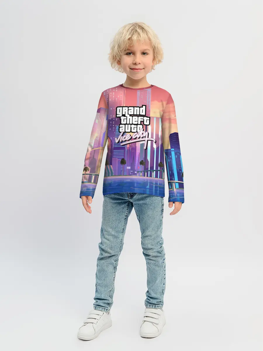 Детский лонгслив / Vice city