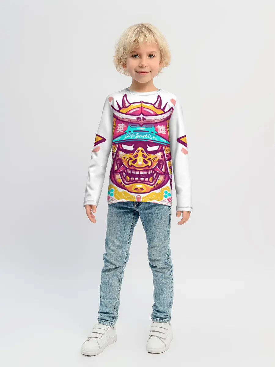 Детский лонгслив / Светлый самурай