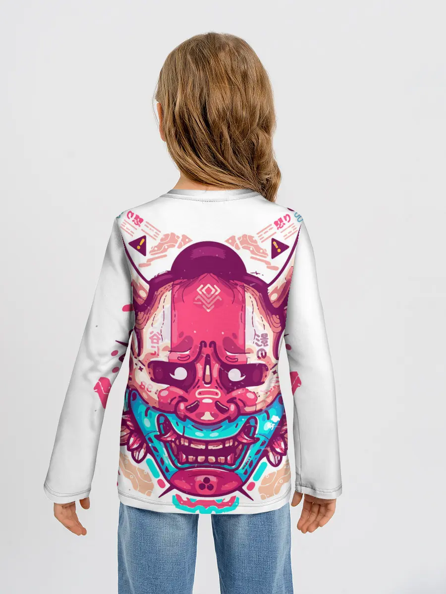 Детский лонгслив / Маска Ханья светлая