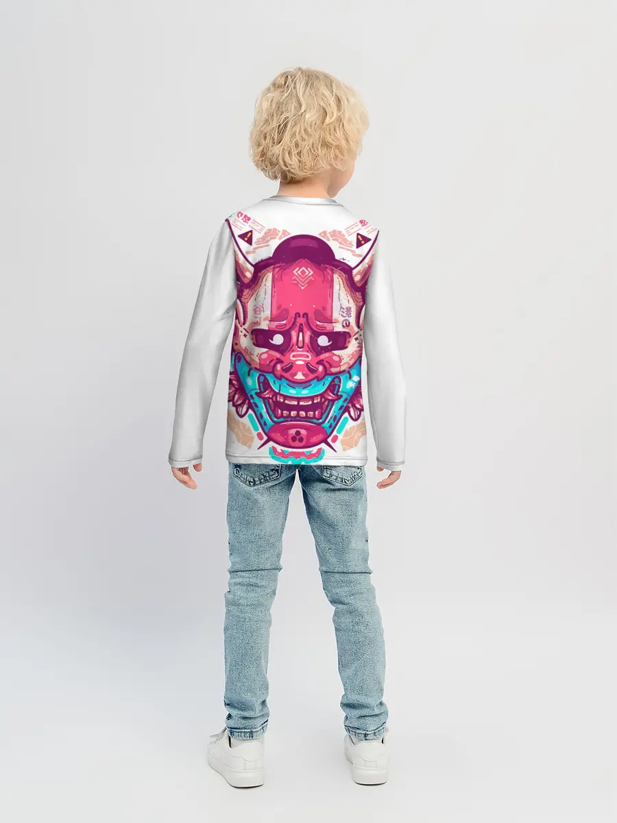 Детский лонгслив / Маска Ханья светлая