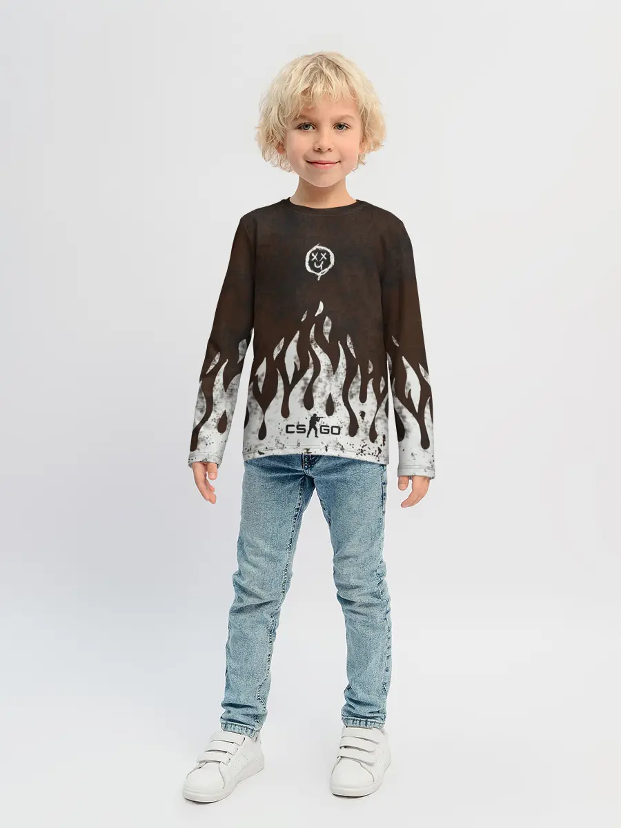Детский лонгслив / cs:go - Оксидное пламя