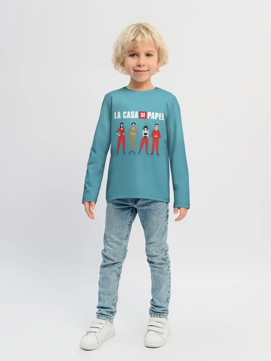Детский лонгслив / БУМАЖНЫЙ ДОМ
