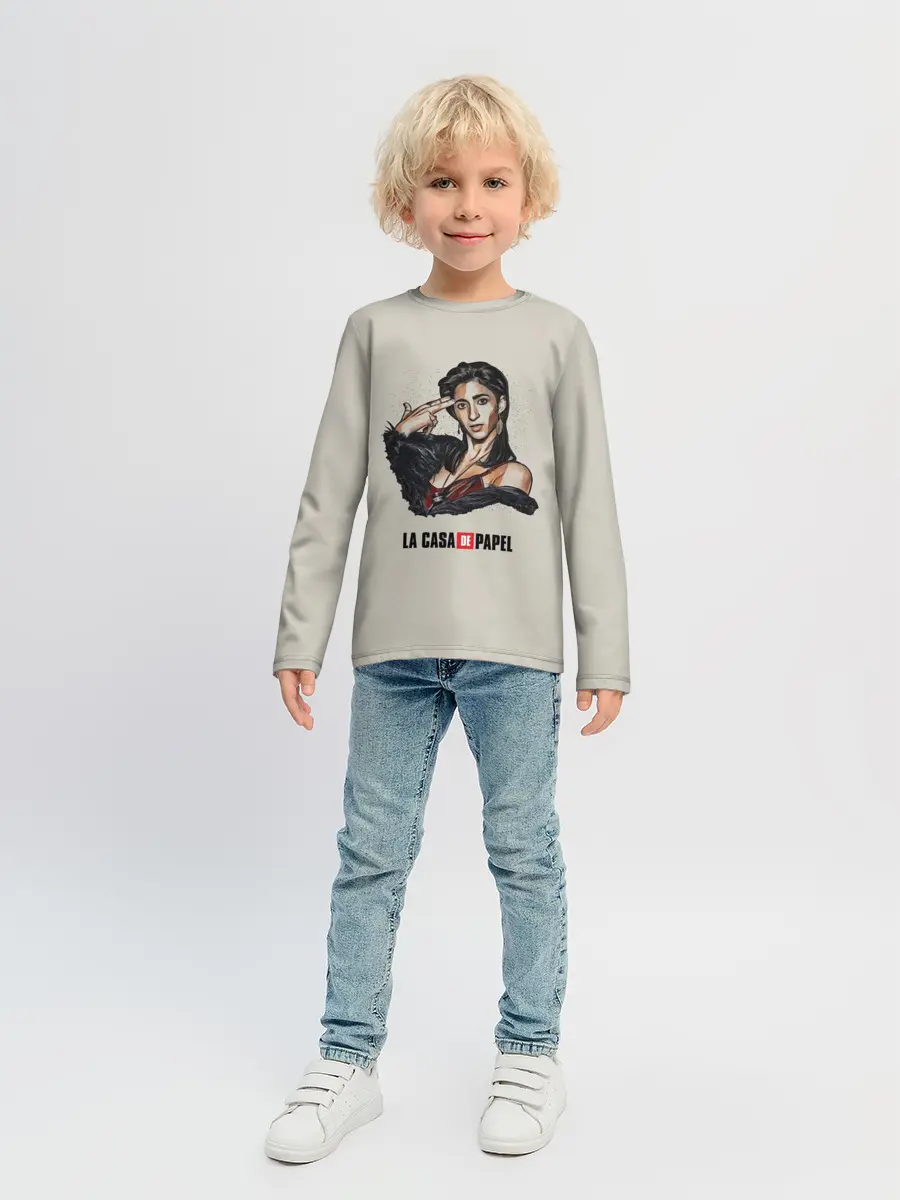 Детский лонгслив / БУМАЖНЫЙ ДОМ