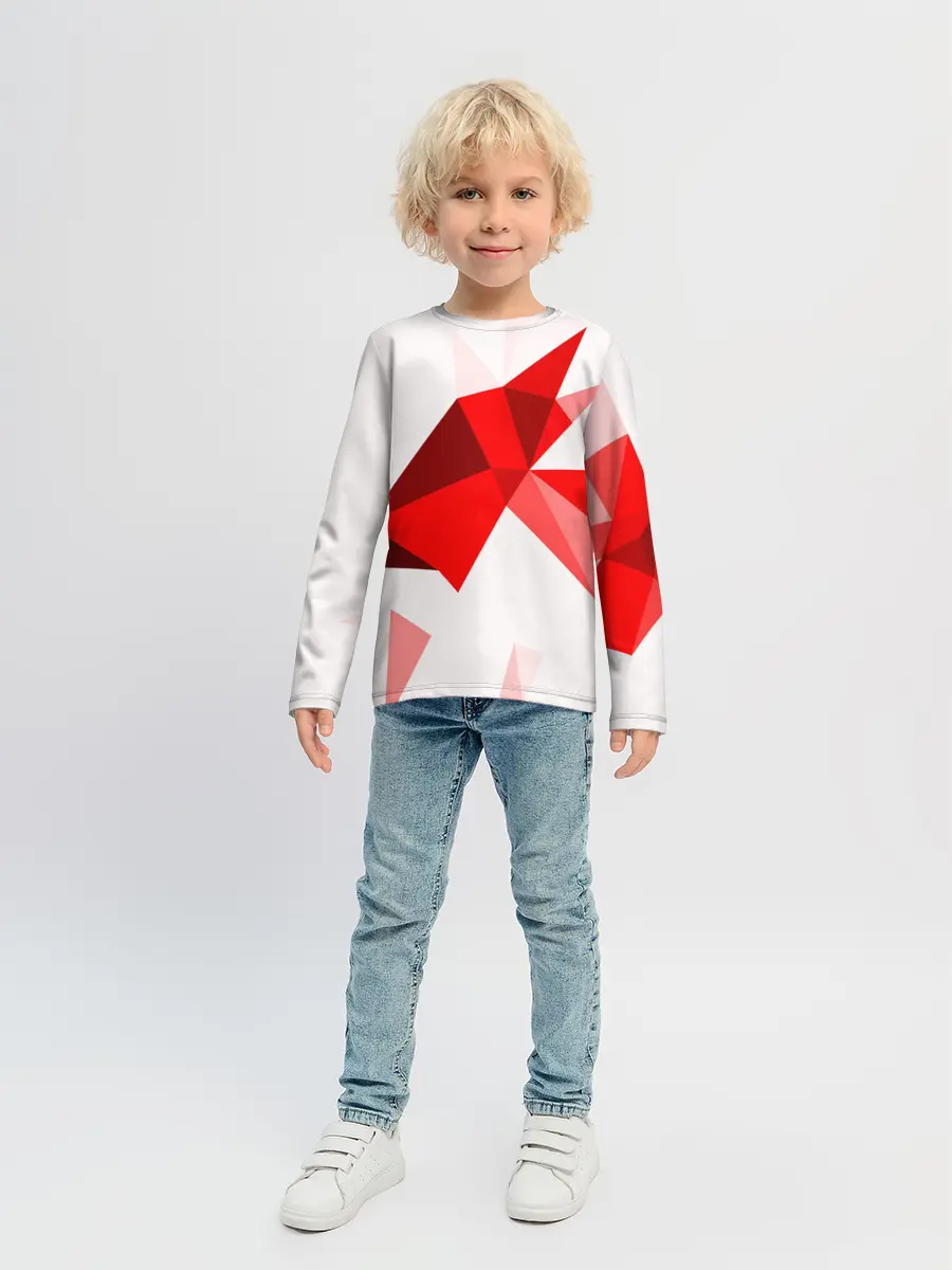 Детский лонгслив / GEOMETRY RED