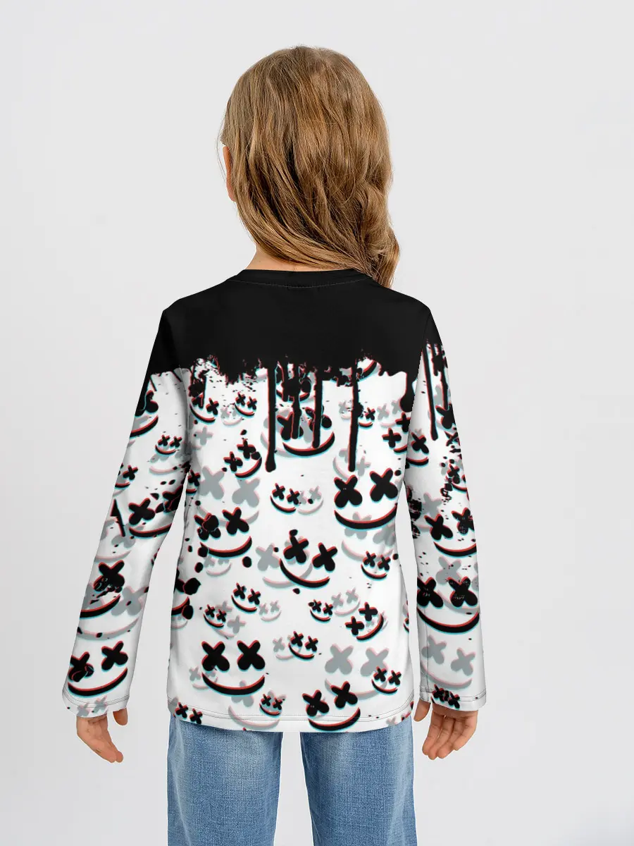 Детский лонгслив / MARSHMELLO GLITCH