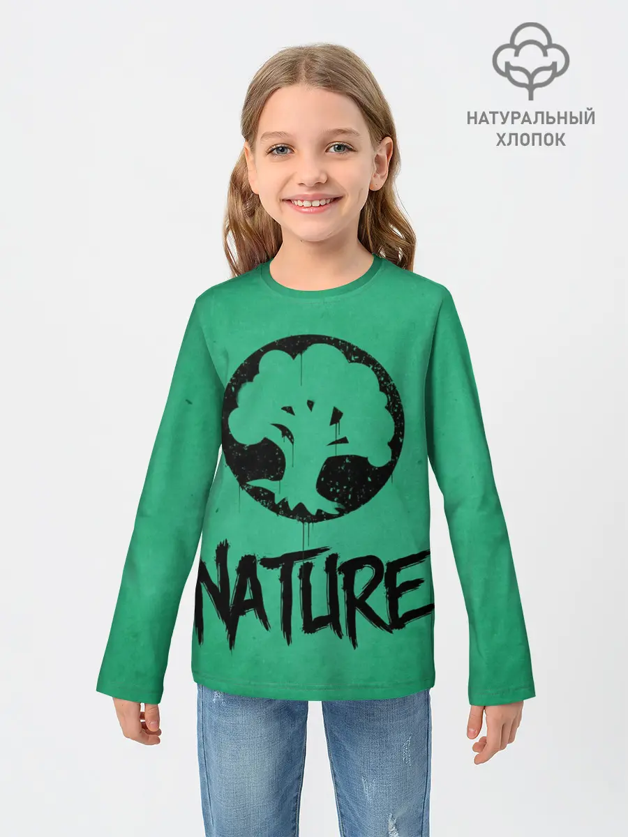 Детский лонгслив / Emblems Nature