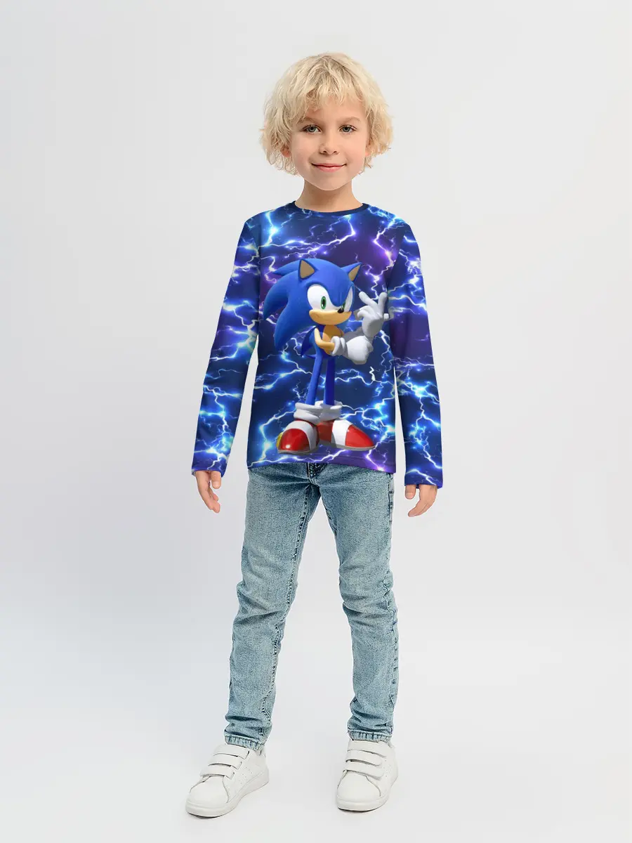 Детский лонгслив / Sonic | Соник