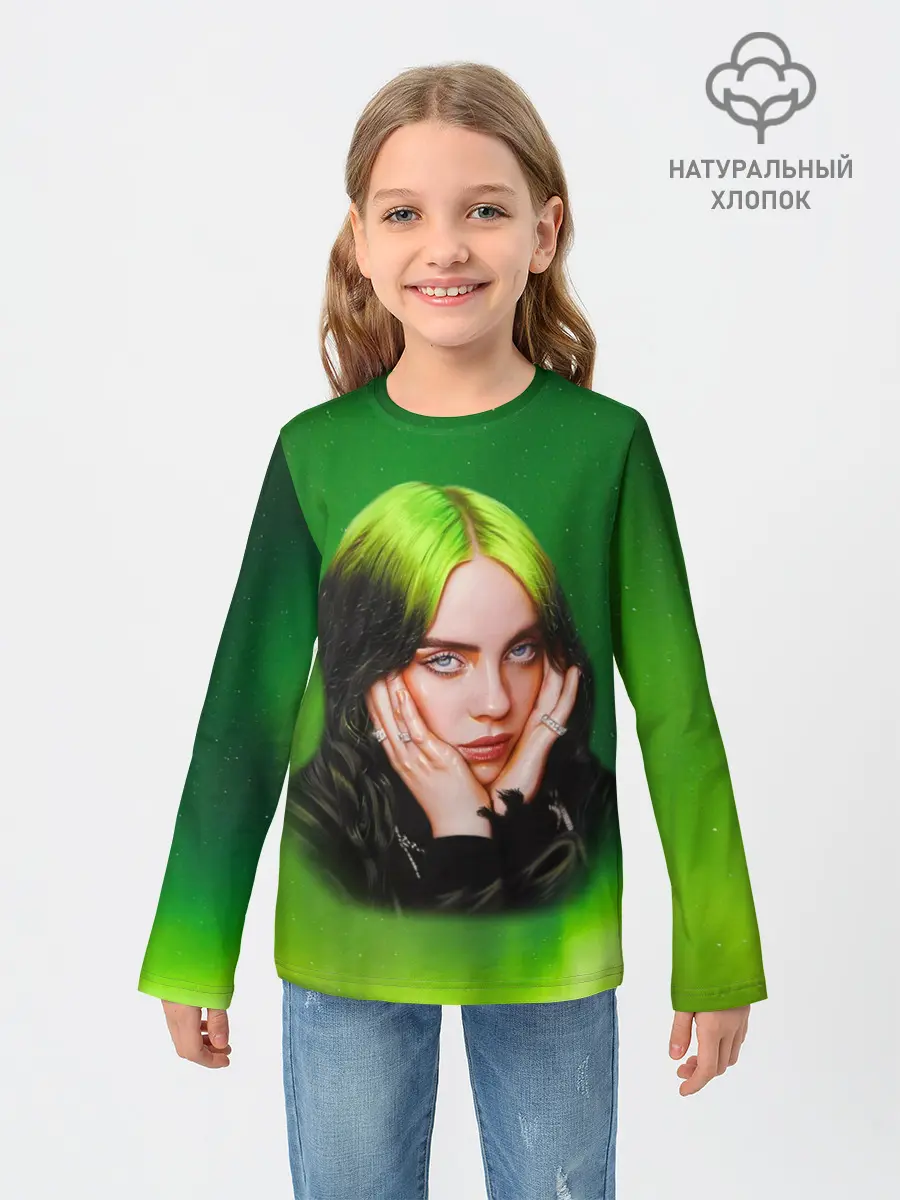 Детский лонгслив / Billie Eilish | Билли Айлиш