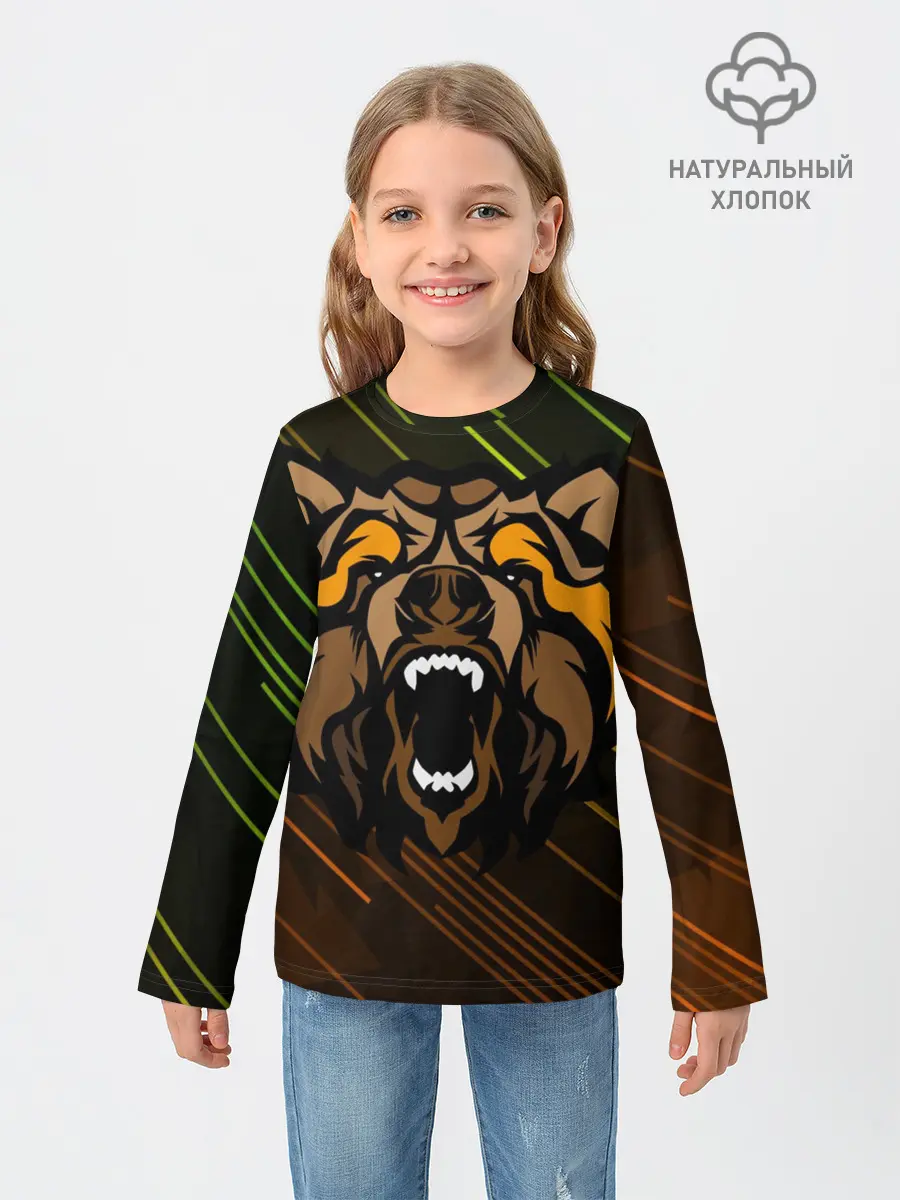 Детский лонгслив / Angry Bear