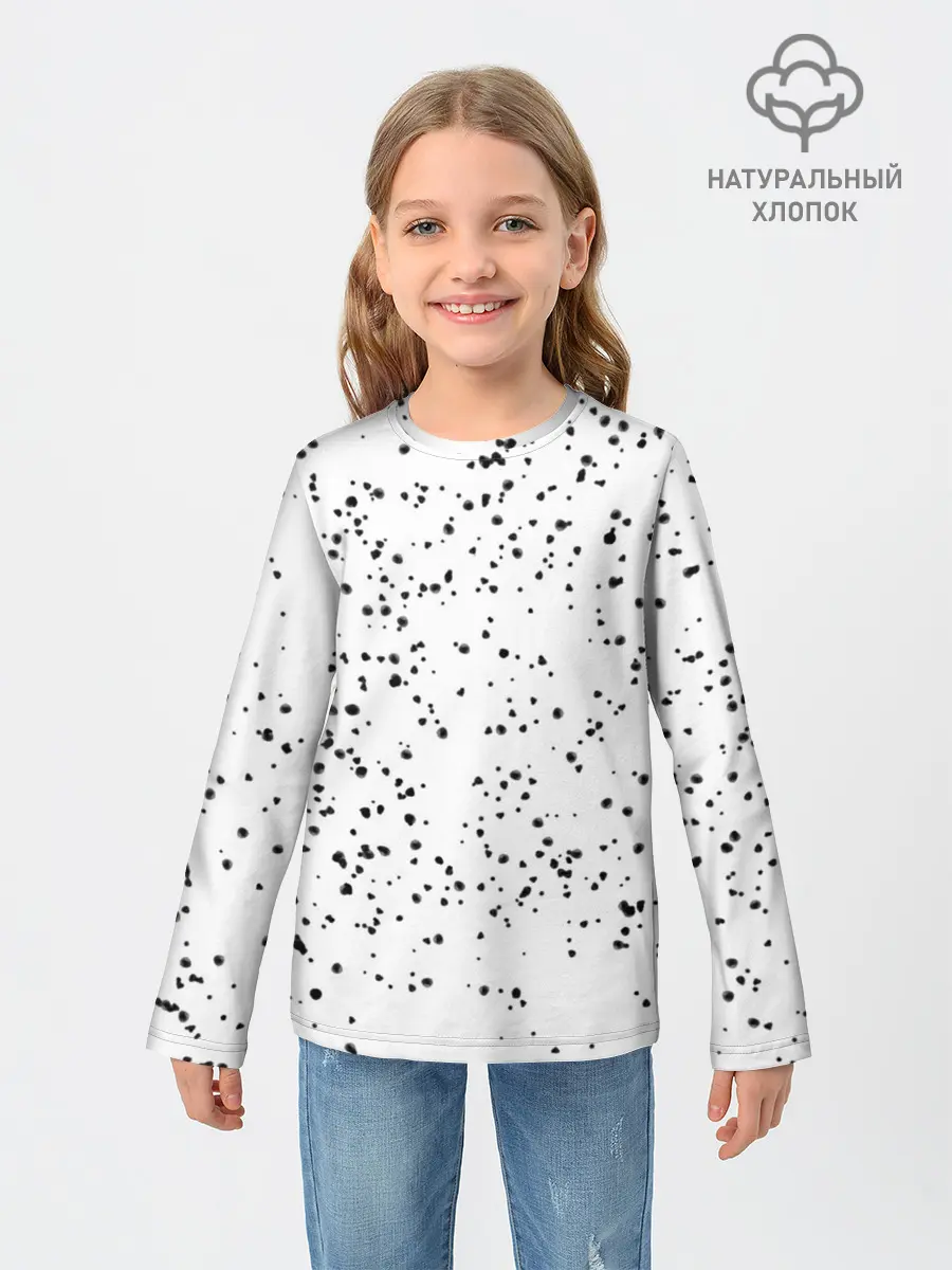 Детский лонгслив / Точки