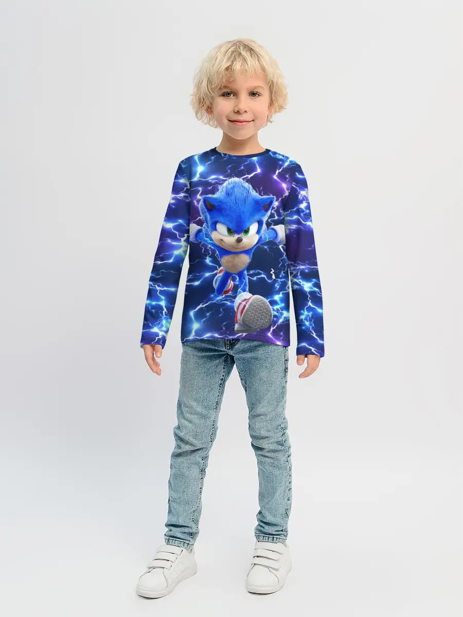Детский лонгслив / Sonic | Соник