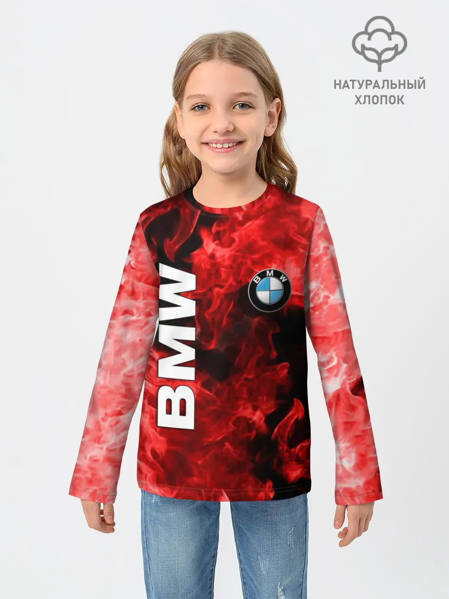 Детский лонгслив / BMW FIRE