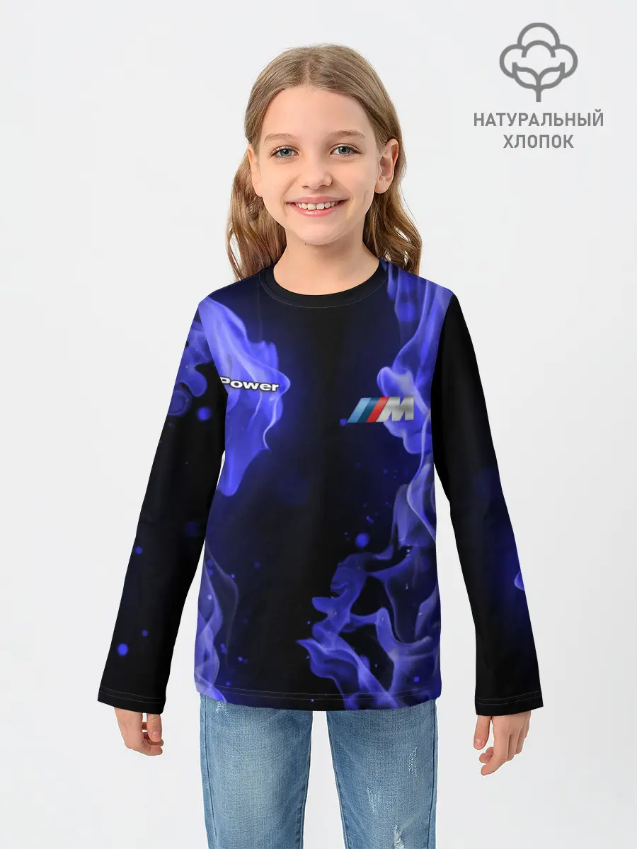 Детский лонгслив / BMW FIRE