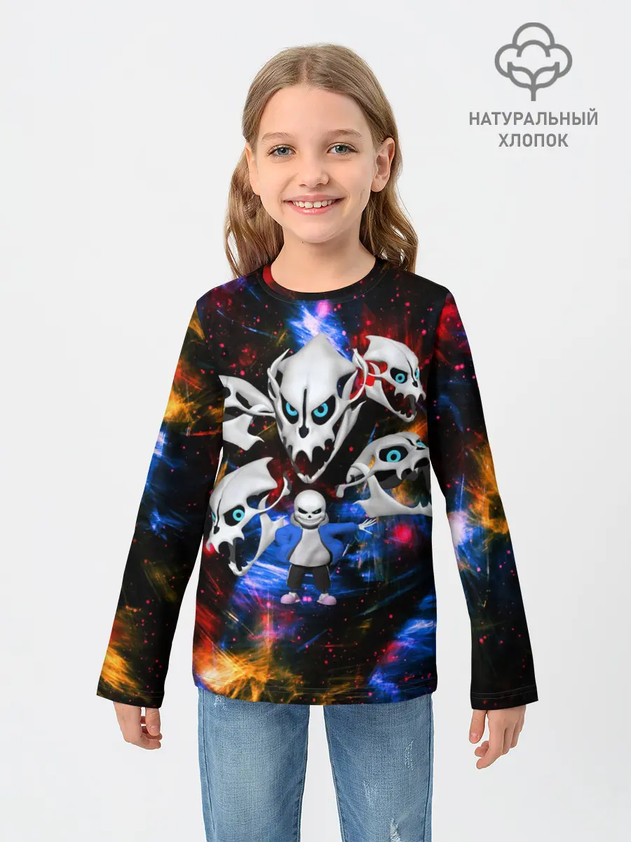Детский лонгслив / Санс | Undertale