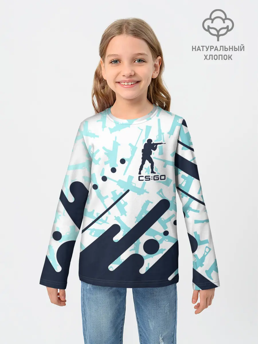 Детский лонгслив / CS GO | КС ГО