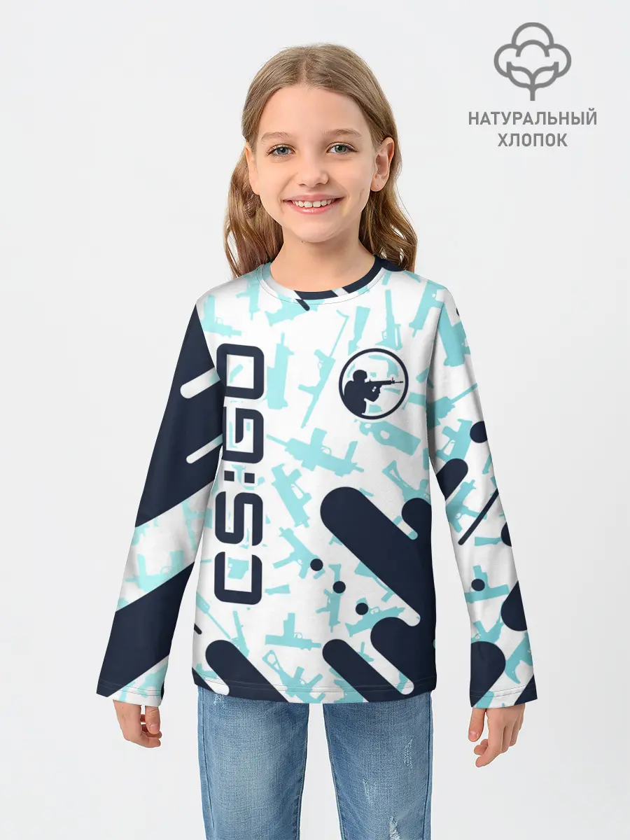 Детский лонгслив / CS GO | КС ГО
