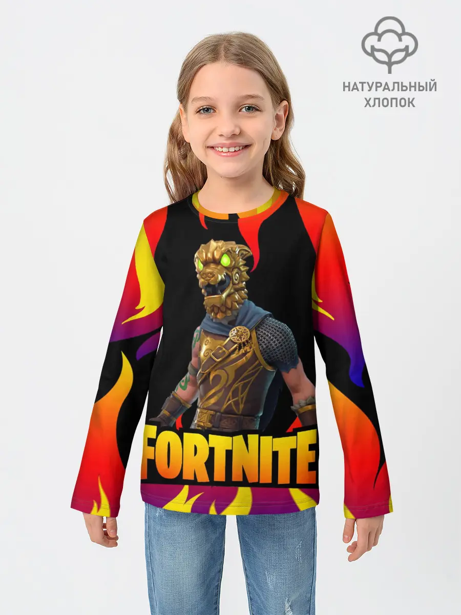 Детский лонгслив / Fortnite | Фортнайт