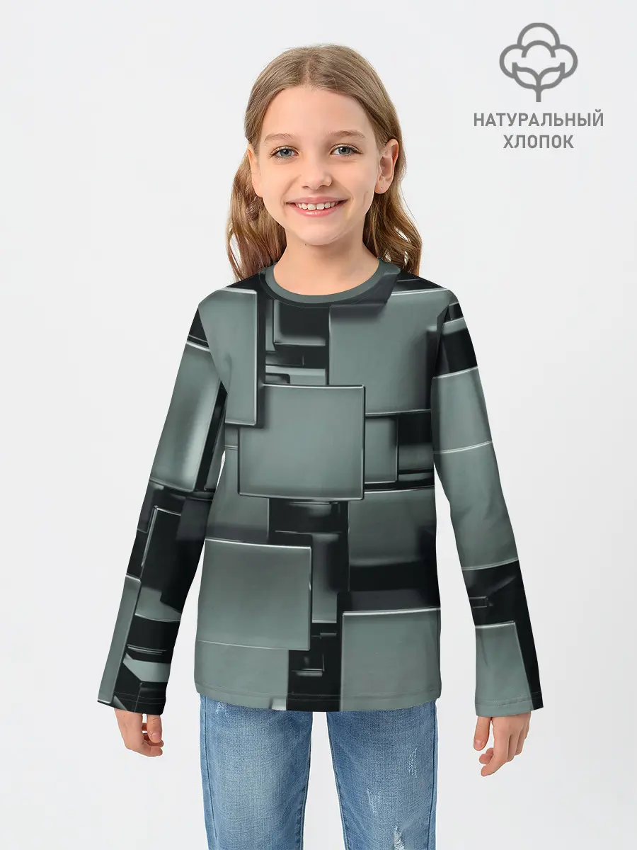 Детский лонгслив / КУБИЗМ