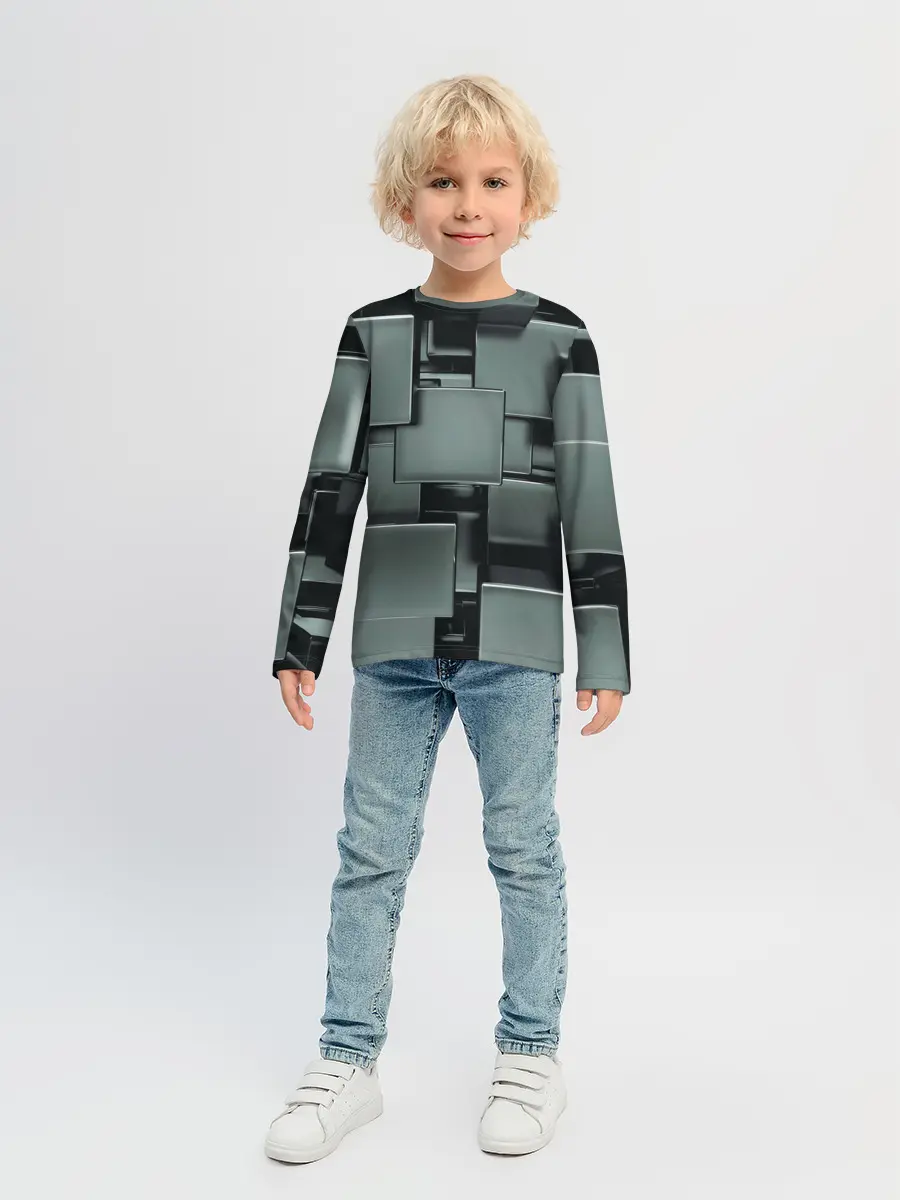 Детский лонгслив / КУБИЗМ
