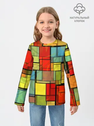 Детский лонгслив / ГЕОМЕТРИЯ