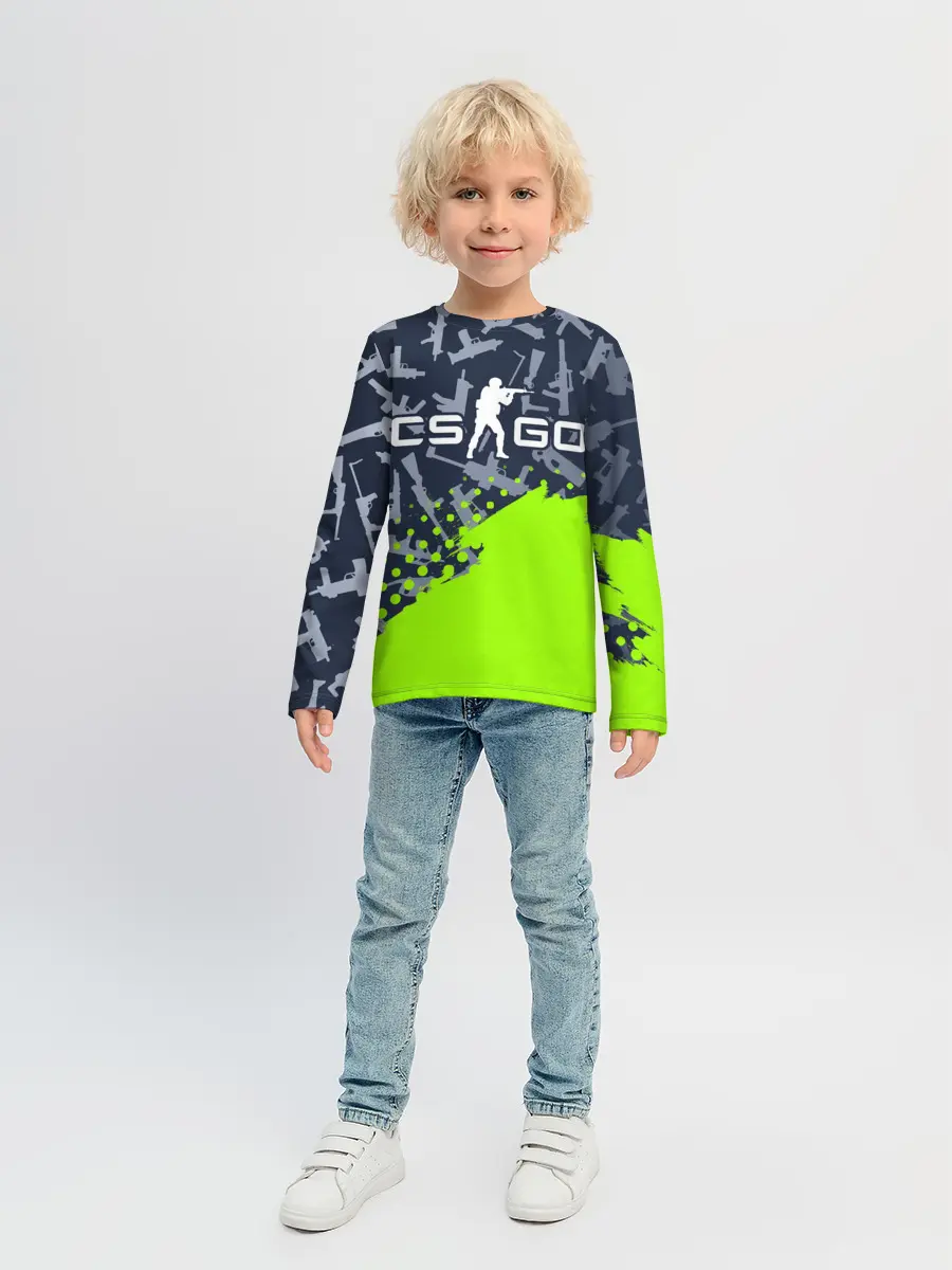Детский лонгслив / CS GO | КС ГО