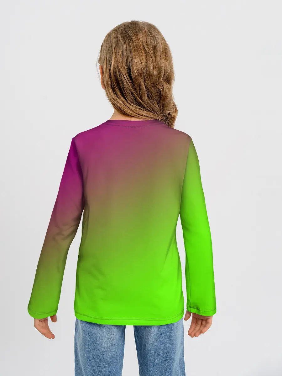 Детский лонгслив / Кислотная