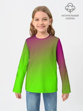 Детский лонгслив / Кислотная