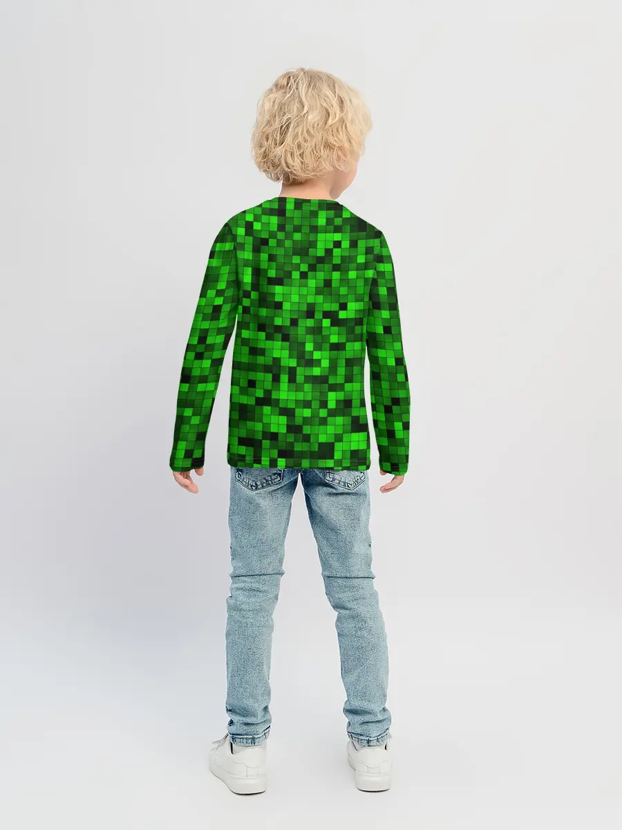 Детский лонгслив / MINECRAFT CREEPER