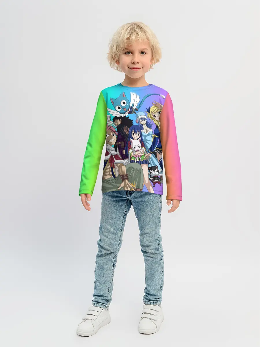Детский лонгслив / Fairy Tail rainbow