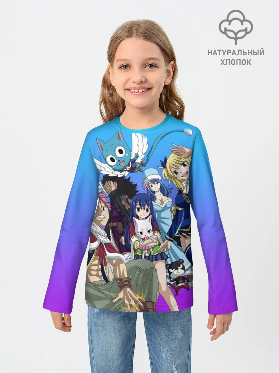 Детский лонгслив / All heroes of Fairy Tail