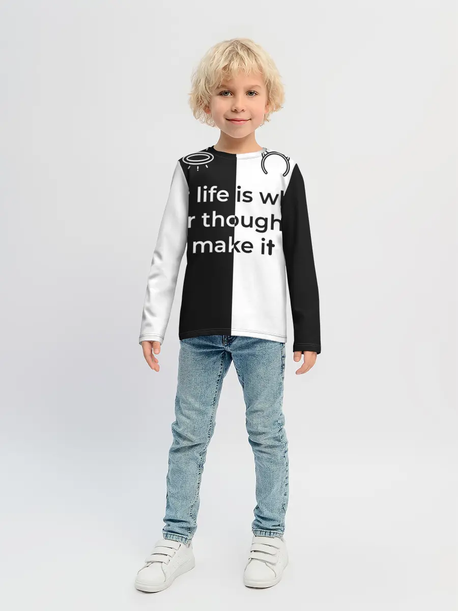 Детский лонгслив / Our life