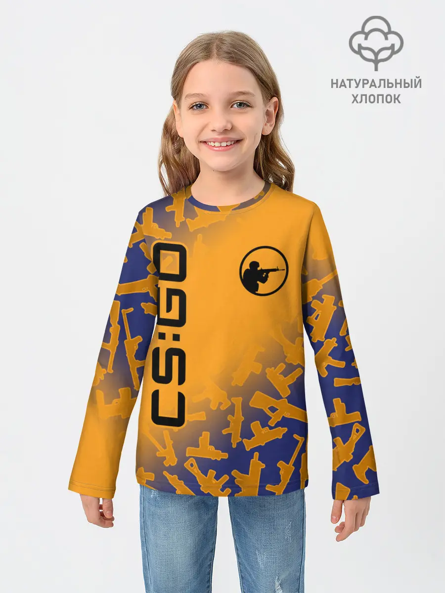 Детский лонгслив / CS GO | КС ГО