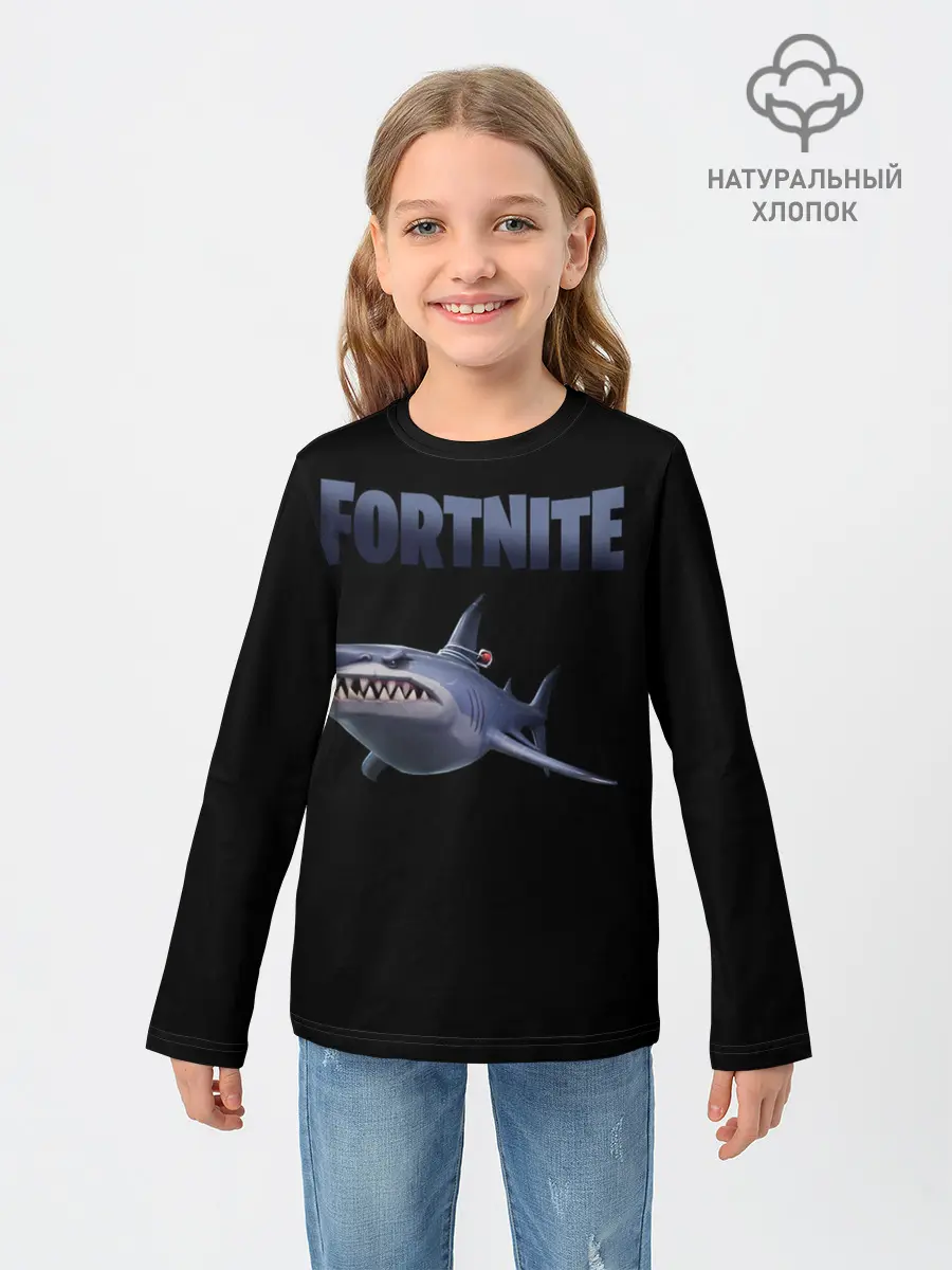 Детский лонгслив / Loot Shark Fortnite
