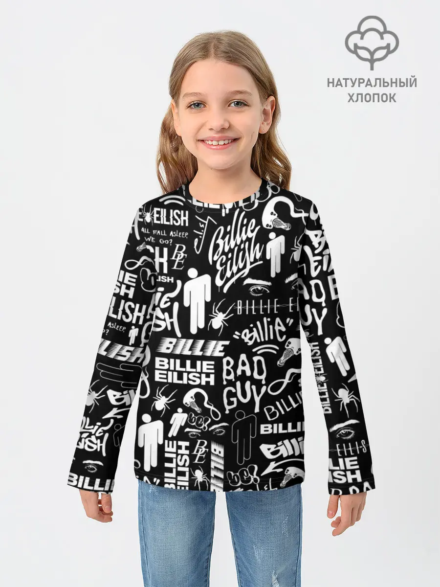 Детский лонгслив / BILLIE EILISH | БИЛЛИ АЙЛИШ